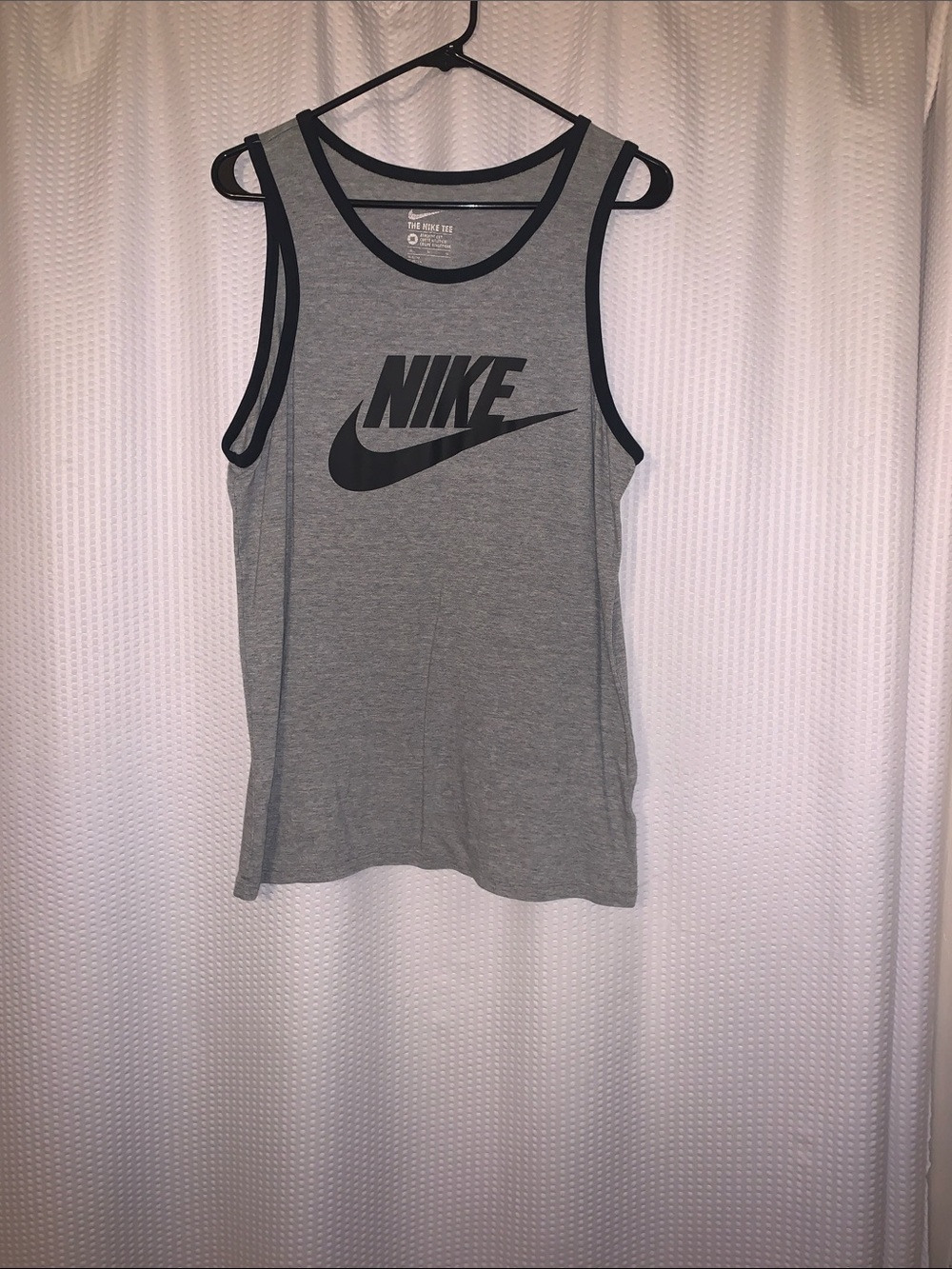 Nike Grey Tank with Black Logo Trim